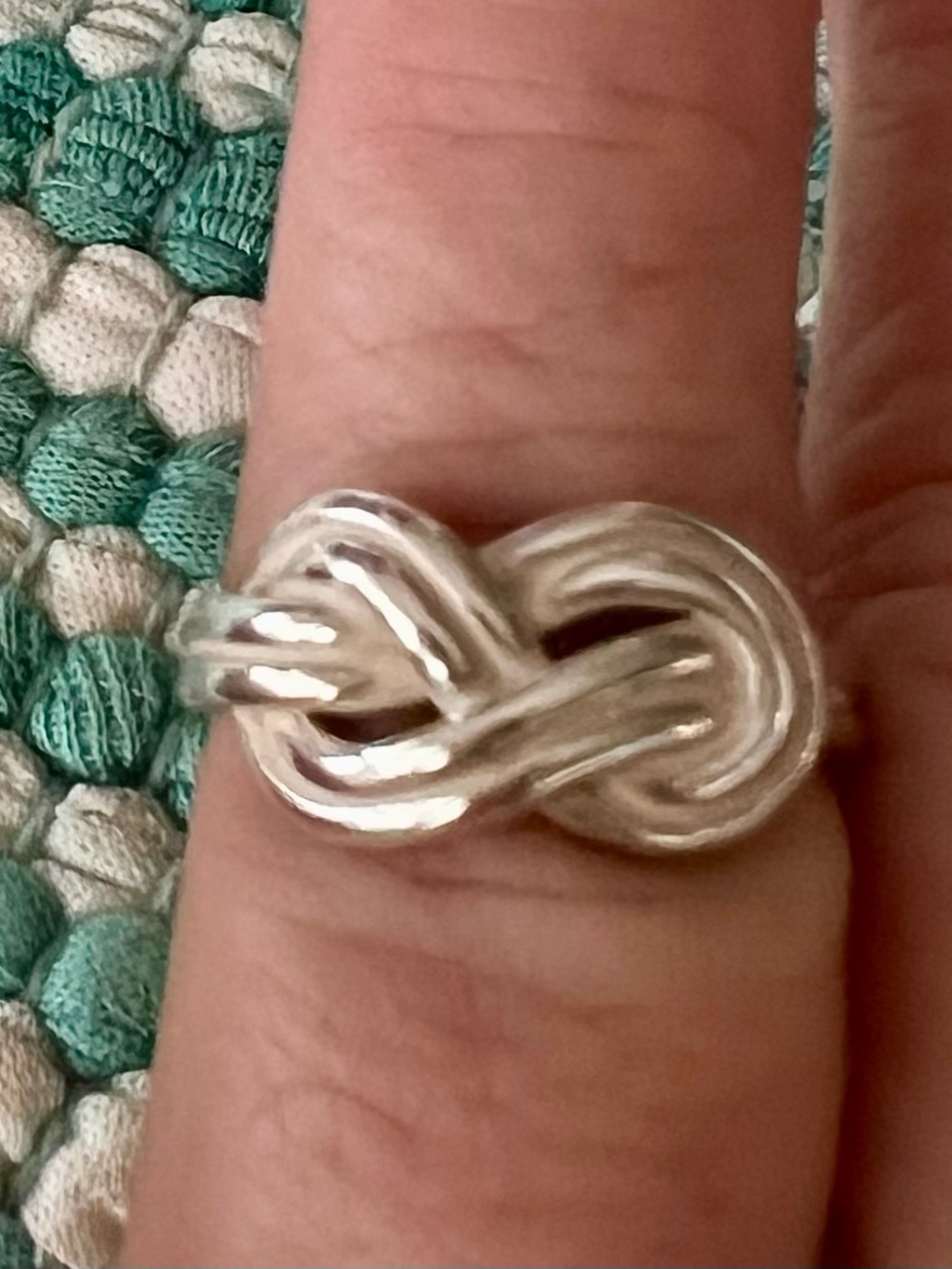 James Avery Sterling Silver Love Knot Ring Size 7 Retired Design